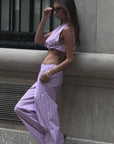 Lavender/White